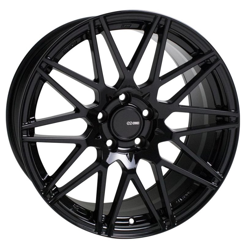 Enkei TMS 18x8 5x100 45mm Offset 72.6mm Bore Gloss Black Wheel - 515-880-8045BK