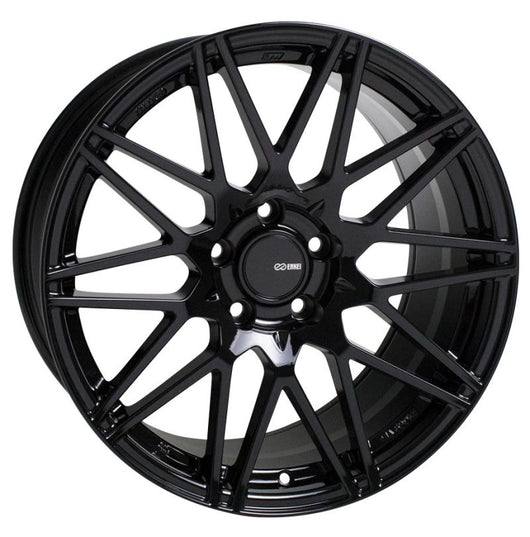Enkei TMS 18x8 5x100 45mm Offset 72.6mm Bore Gloss Black Wheel - 515-880-8045BK