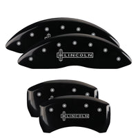 MGP 4 Caliper Covers Engraved Front & Rear MGP Black finish silver ch - 36009SMGPBK