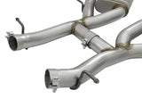 aFe MACHForce XP 3in 304 SS Axle-Back Dual Exhaust (NPP) w/ Polished Tips 16-17 Camro SS V8-6.2L - 49-34068-P