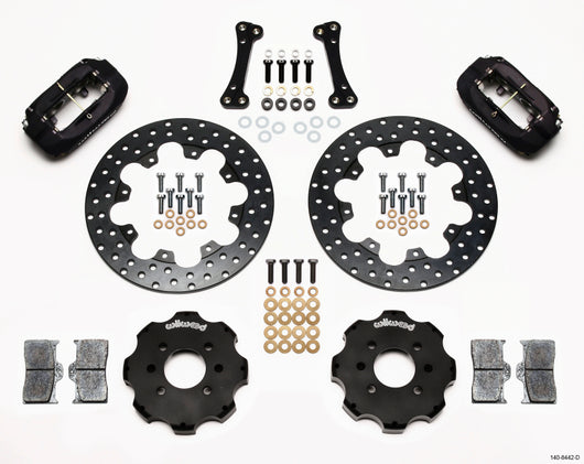 Wilwood Forged Dynalite Front Drag Kit Drilled Rotor Integra/Civic w/Fac.262mm Rtr - 140-8442-D