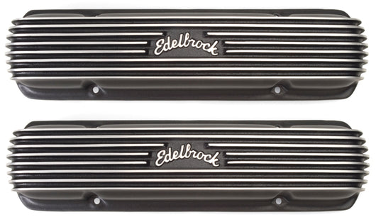 Edelbrock Valve Cover Classic Series Pontiac 1962-1979 301-455 CI V8 Black - 41303