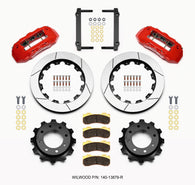 Wilwood TX6R Rear Kit 16.00in Red 1999-2010 GM Trk 2500 HD 4.84 Cntr - 140-13879-R
