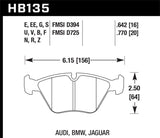 Hawk 95-02 BMW M3 Performance Ceramic Street Front Brake Pads - HB135Z.760