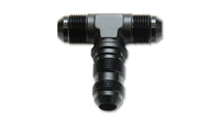 Vibrant -12AN Bulkhead Adapter Tee Fitting - Anodized Black Only - 10621