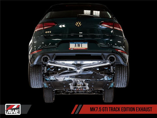 AWE Tuning Volkswagen GTI MK7.5 2.0T Track Edition Exhaust w/Diamond Black Tips 102mm - 3020-33046
