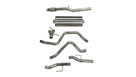 Corsa 2019+ Chevy Silverado 5.3L Crew Cab 3in Cat-Back Dual Rear Exit w/ Polished Tip - 21028
