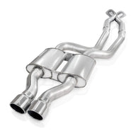 Stainless Works 2006-10 Jeep Grand Cherokee 6.1L Catback Chambered Mufflers X-Pipe - 607228C
