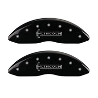 MGP 4 Caliper Covers Engraved Front Lincoln Rear Star Logo Black Finish Silver Char 2017 Lincoln MKZ - 36022SLC1BK