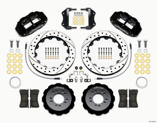 Wilwood Narrow Superlite 6R Front Hat Kit 12.88in Drilled 2013-Up Ford Focus ST w/ Lines - 140-13018-D