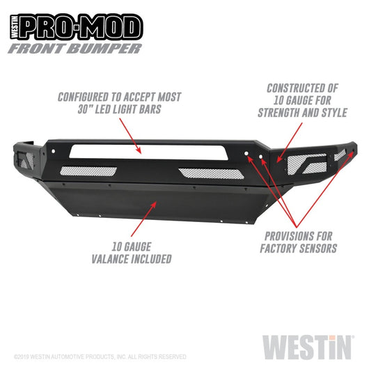 Westin 13-18 Dodge Ram 1500 / 2019 Ram 1500 Classic Pro-Mod Front Bumper - 58-41025