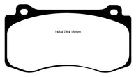 EBC 05-10 Chrysler 300C 6.1 SRT8 Bluestuff Front Brake Pads - DP51764NDX