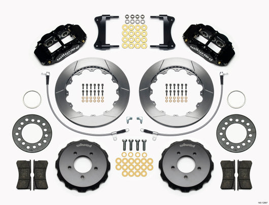 Wilwood Narrow Superlite 6R Front Hat Kit 12.88in 2005-Up Mazda Miata w/ Lines - 140-12907