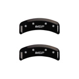 MGP 4 Caliper Covers Engraved Front & Rear MGP Black finish silver ch - 10095SMGPBK