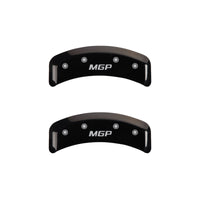 MGP 4 Caliper Covers Engraved Front & Rear MGP Black finish silver ch - 10095SMGPBK