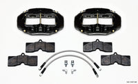 Wilwood D8-6 Front Caliper Kit Black Corvette C2 / C3 65-82 - 140-11857-BK
