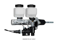 Wilwood Tandem Remote M/C Kit w L/H Brkt & Prop Valve - 15/16in Bore Ball Burnished-W/Pushrod - 261-14250-P
