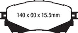 EBC 14+ Mazda 6 2.5 Redstuff Front Brake Pads - DP32170C
