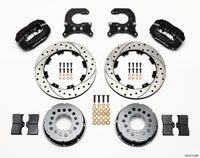 Wilwood Forged Dynalite P/S Rear Kit Drilled Rotor Chev 12 Bolt w C-Clips - 140-2112-BD