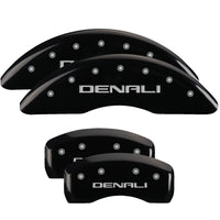 MGP 4 Caliper Covers Engraved Front & Rear MGP Black finish silver ch - 32015SMGPBK