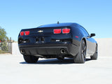 aFe MACHForce XP Exhaust 2.5in Stainless Steel CB/10-13 Chevy Camaro V6-3.6L (td) (gloss blk tip) - 49-44042-B