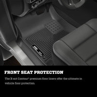 Husky Liners 2019 RAM 1500 Crew Cab/Quad Cab X-Act Contour Black Front Floor Liners - 54501