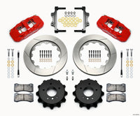 Wilwood AERO4 Rear Kit 14.00 Red 2007-2011 BMW E90 Series w/Lines - 140-13583-R