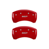 MGP 4 Caliper Covers Engraved Front & Rear MGP Red Finish Silver Characters 2015 BMW I8 - 22234SMGPRD