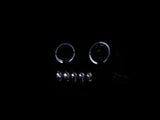 ANZO 1999-2004 Jeep Grand Cherokee Projector Headlights w/ Halo Black - 111043