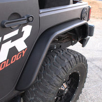 Westin/Snyper 07-17 Jeep Wrangler Tube Fenders - Rear - Textured Black - 62-1015