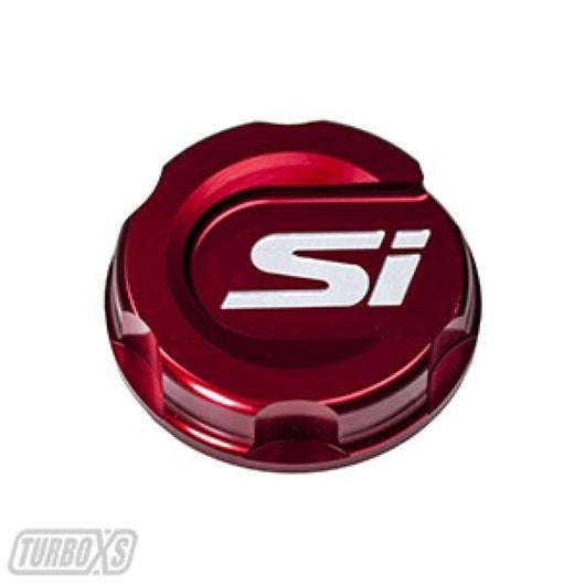 Turbo XS 2016+ Honda Civic Red Oil Cap - txs-HC-OC-RED-SI