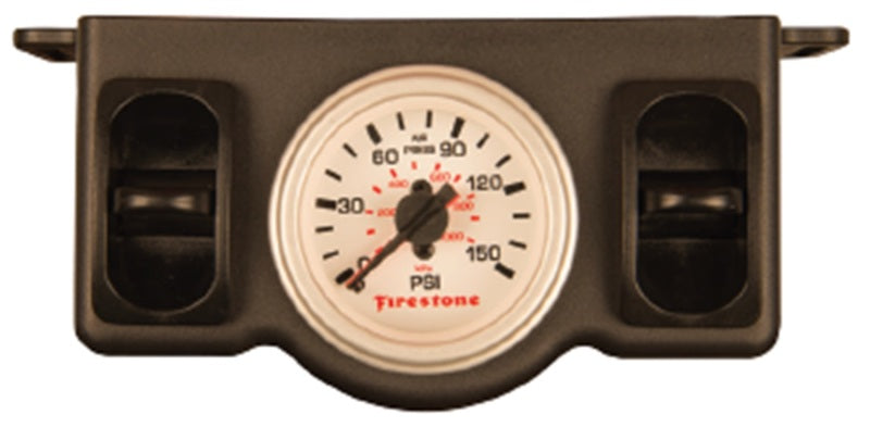 Firestone Pneumatic Dual Pressure Gauge - White Plastic (WR17602574) - 2574