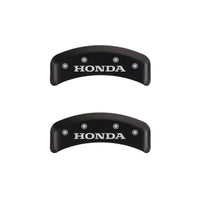 MGP 4 Caliper Covers Engraved Front & Rear Honda Red finish silver ch - 20130SHONRD