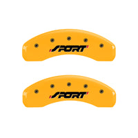 MGP 4 Caliper Covers Engraved Front & Rear No bolts/ST Black finish silver ch - 10119SST1BK