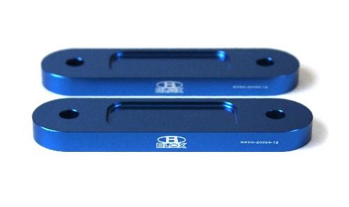 BLOX Honda S2000 Racing Front 12mm Thin Spacer Bump Steer Kit - Blue (Lowered 1in and more) - BXSS-20354-12-BL
