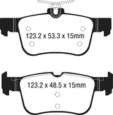 EBC 15+ Ford Edge 2.0 Turbo FWD Yellowstuff Rear Brake Pads - DP43047R