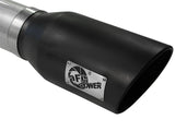 aFe Atlas Exhausts 5in DPF-Back Aluminized Steel Exhaust Sys 2015 Ford Diesel V8 6.7L (td) Black Tip - 49-03064-B