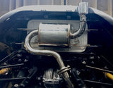 AVO 2016+ Mazda Miata ND MX5 2.0L Adj Single 4in Rolled Tip Exhaust (Incl 5in Metal Cat Converter) - LNR16AEHA065T