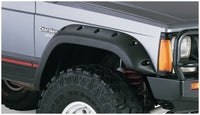 Bushwacker 84-01 Jeep Cherokee Cutout Style Flares 4pc Fits 4-Door Sport Utility Only - Black - 10911-07