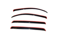 AVS 07-18 Toyota Tundra Crewmax Ventvisor In-Channel Front & Rear Window Deflectors 4pc - Smoke - 194309