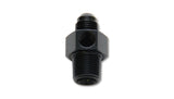 Vibrant -8AN Male to 1/4in NPT Male Union Adapter Fitting w/ 1/8in NPT Port - 16497