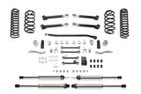 Fabtech 97-06 Jeep TJ 4WD 4in Trail II System w/DL Shocks - K4091DL