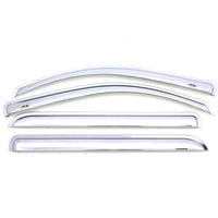 AVS 07-16 GMC Acadia Ventvisor Outside Mount Front & Rear Window Deflectors 4pc - Chrome - 684632
