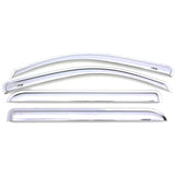 AVS 06-08 Lincoln Mark LT Ventvisor Outside Mount Front & Rear Window Deflectors 4pc - Chrome - 684443