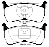EBC 93-00 Aston Martin Virage 5.3 (PBR Caliper) Yellowstuff Rear Brake Pads - DP41504R