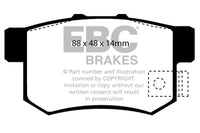 EBC 01-03 Acura CL 3.2 Greenstuff Rear Brake Pads - DP2781/2