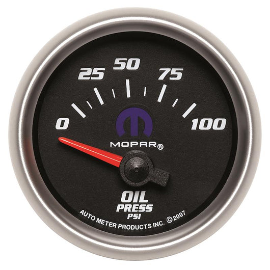 Autometer Mopar 52.4mm SSE 0-100 PSI Oil Pressure Gauge - 880015