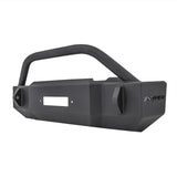 Westin/Snyper 07-17 Jeep JK Scope Stubby Front Bumper w/Bull Bar - Textured Black - 59-6525-12JKB5