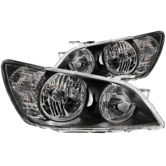 ANZO 2001-2005 Lexus Is300 Crystal Headlights Black - 121210