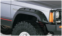 Bushwacker 84-01 Jeep Cherokee Cutout Style Flares 2pc Fits 4-Door Sport Utility Only - Black - 10035-07